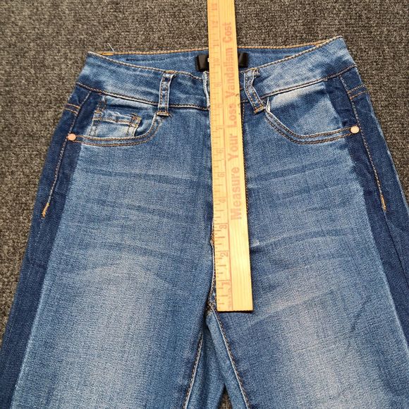 Black Label C'Est Toi Jeans‎ Women 0 / Waist 25 Blue Skinny Raw Hem - Picture 9 of 12